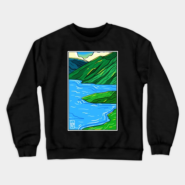 Nature in Sumatra Crewneck Sweatshirt by Artthree Studio